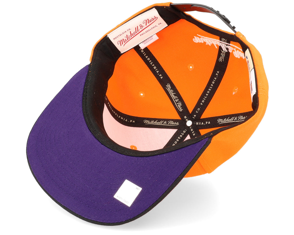 MENS MITCHELL & NESS NBA CORE BASIC SNAPBACK HWC SUNS - ORANGE-BLACK