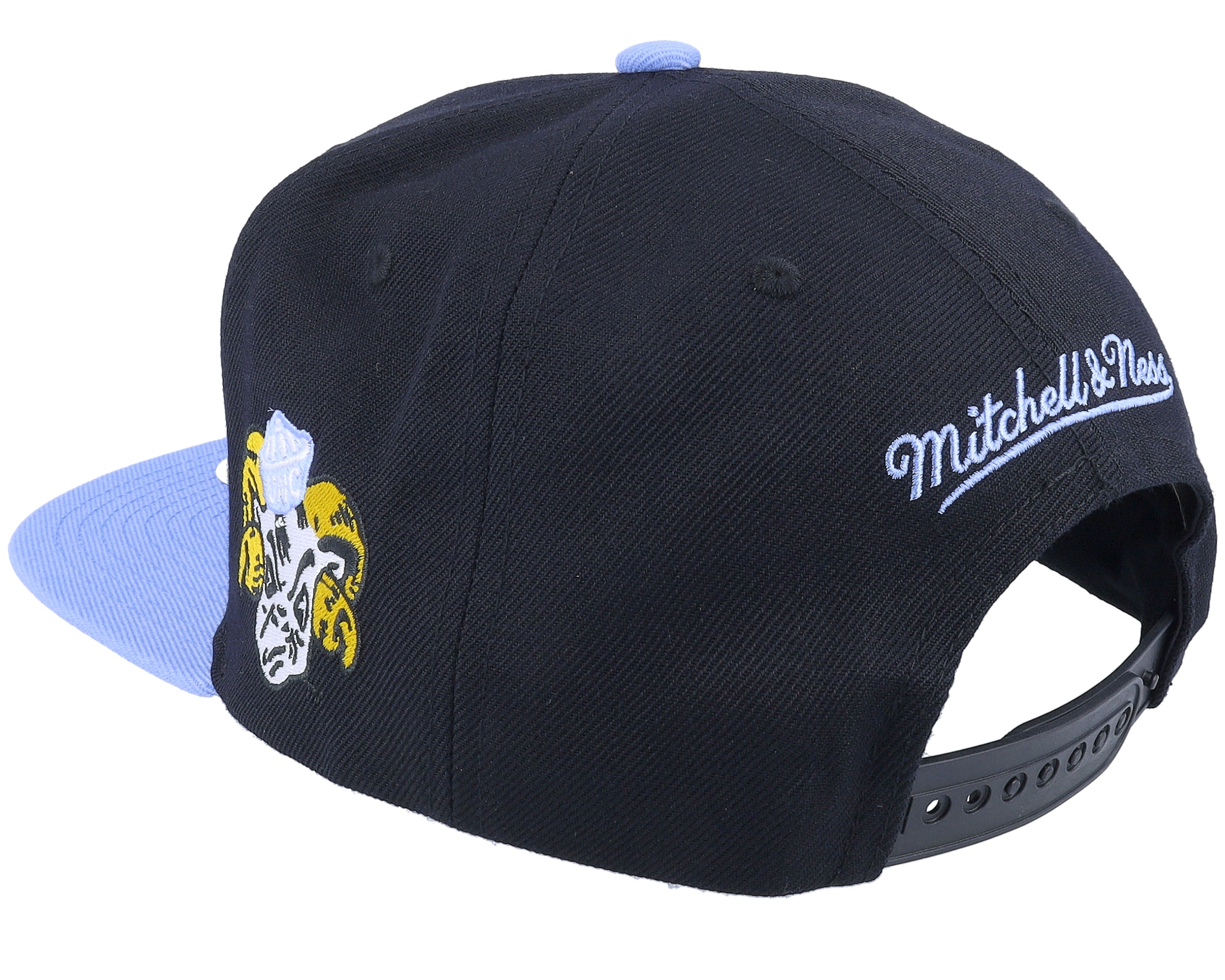 Mens Mitchell & Ness NCAA TEAM SCRIPT 2.0 SNAPBACK NORTH CAROLINA