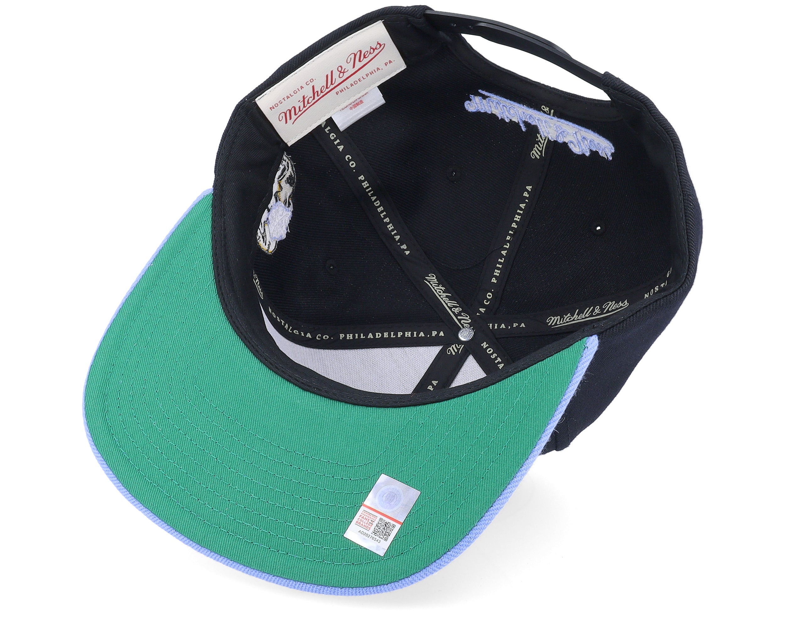 Mens Mitchell & Ness NCAA TEAM SCRIPT 2.0 SNAPBACK NORTH CAROLINA