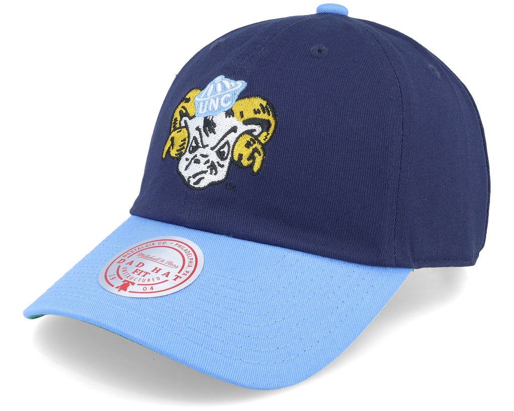 Mens Mitchell & Ness NCAA TEAM 2 TONE 2.0 DAD STRAPBACK NORTH CAROLINA