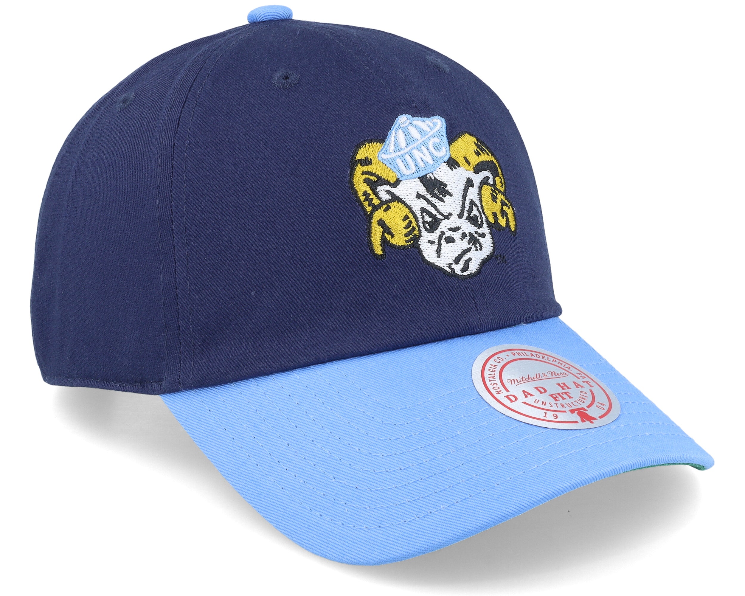 Mens Mitchell & Ness NCAA TEAM 2 TONE 2.0 DAD STRAPBACK NORTH CAROLINA