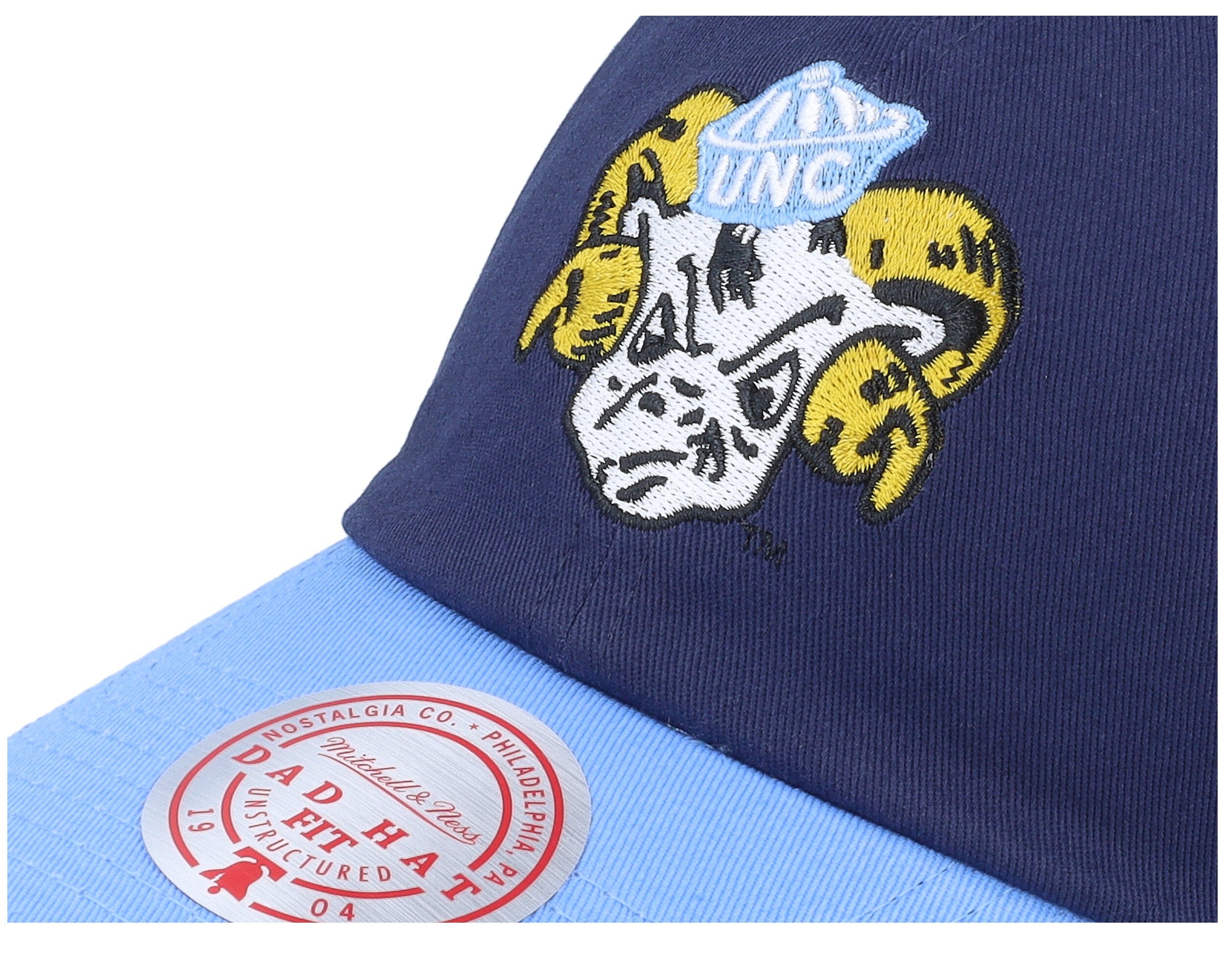 Mens Mitchell & Ness NCAA TEAM 2 TONE 2.0 DAD STRAPBACK NORTH CAROLINA