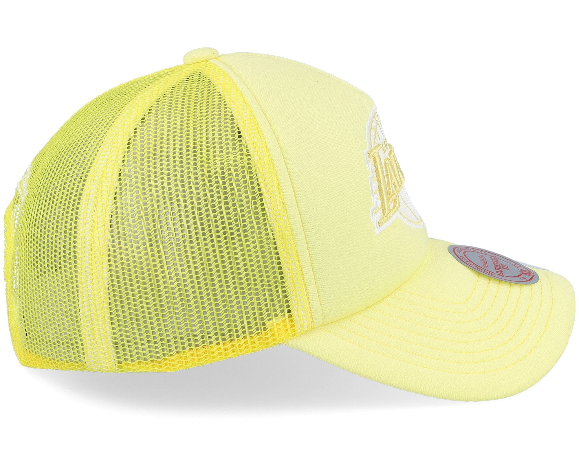 MENS MITCHELL & NESS NBA PASTEL TRUCKER SNAPBACK LAKERS - YELLOW