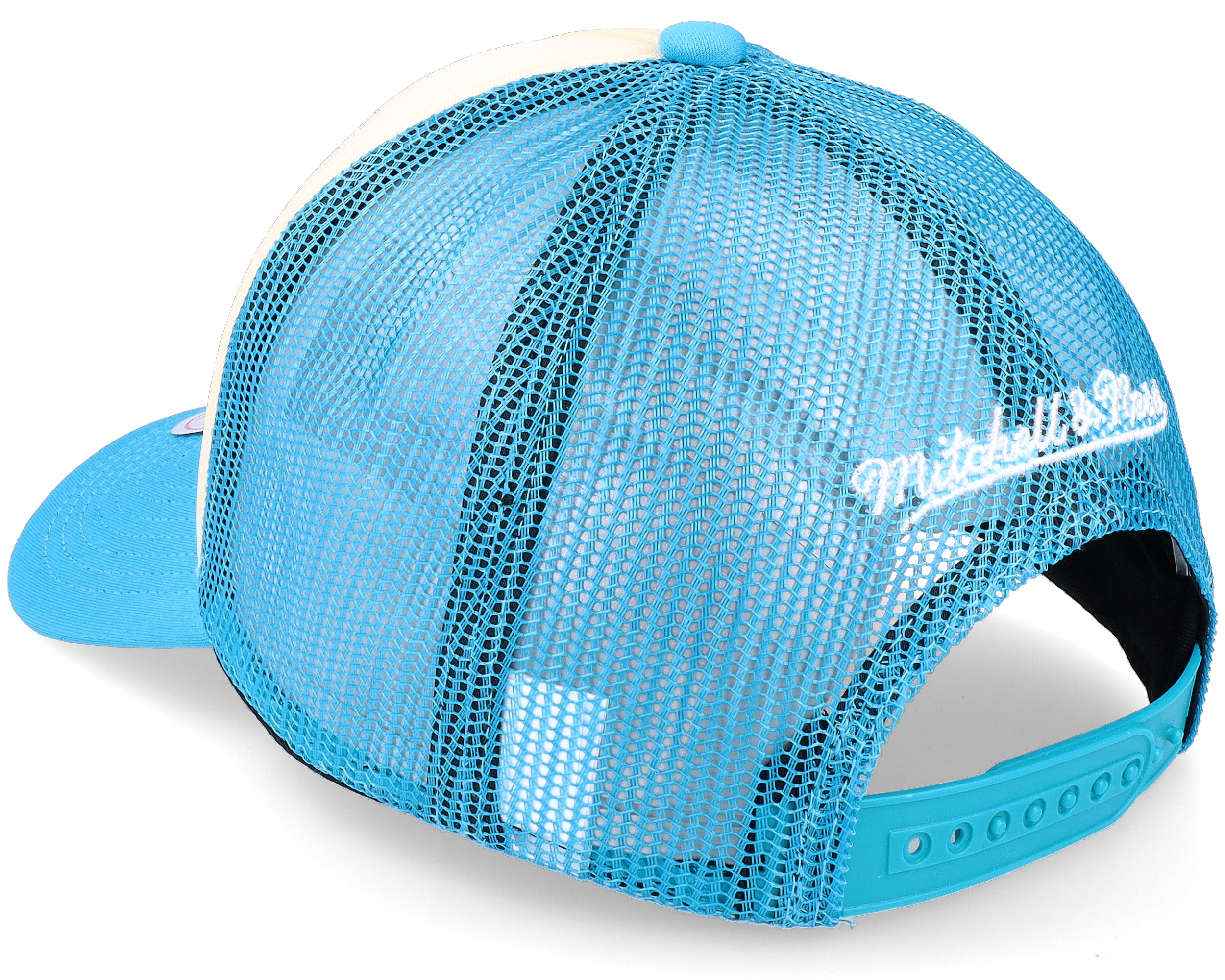 Mens Mitchell & Ness NBA OFF WHITE TRUCKER HWC HORNETS