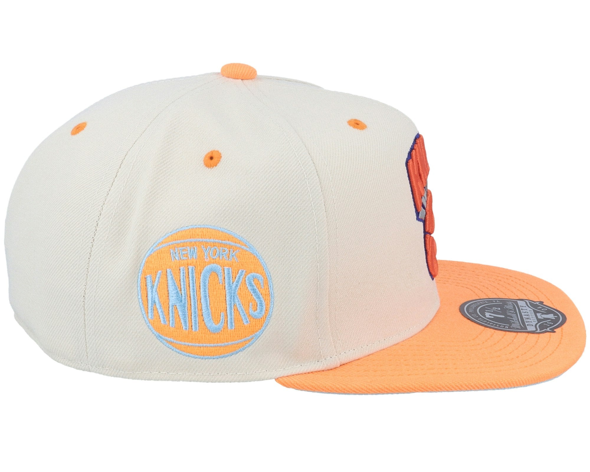 MENS MITCHELL & NESS NBA HOP ON FITTED NBA KNICKS - OFF WHITE