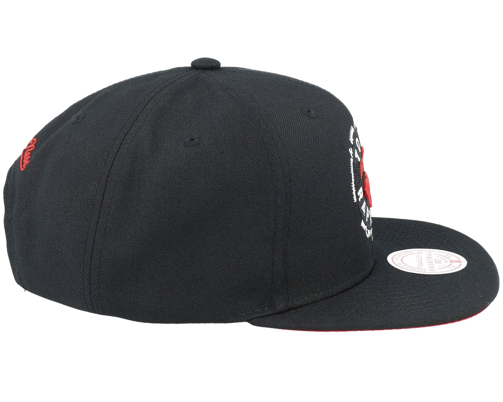 Mens Mitchell & Ness NBA EMBROIDERY GLITCH SNAPBACK RAPTORS