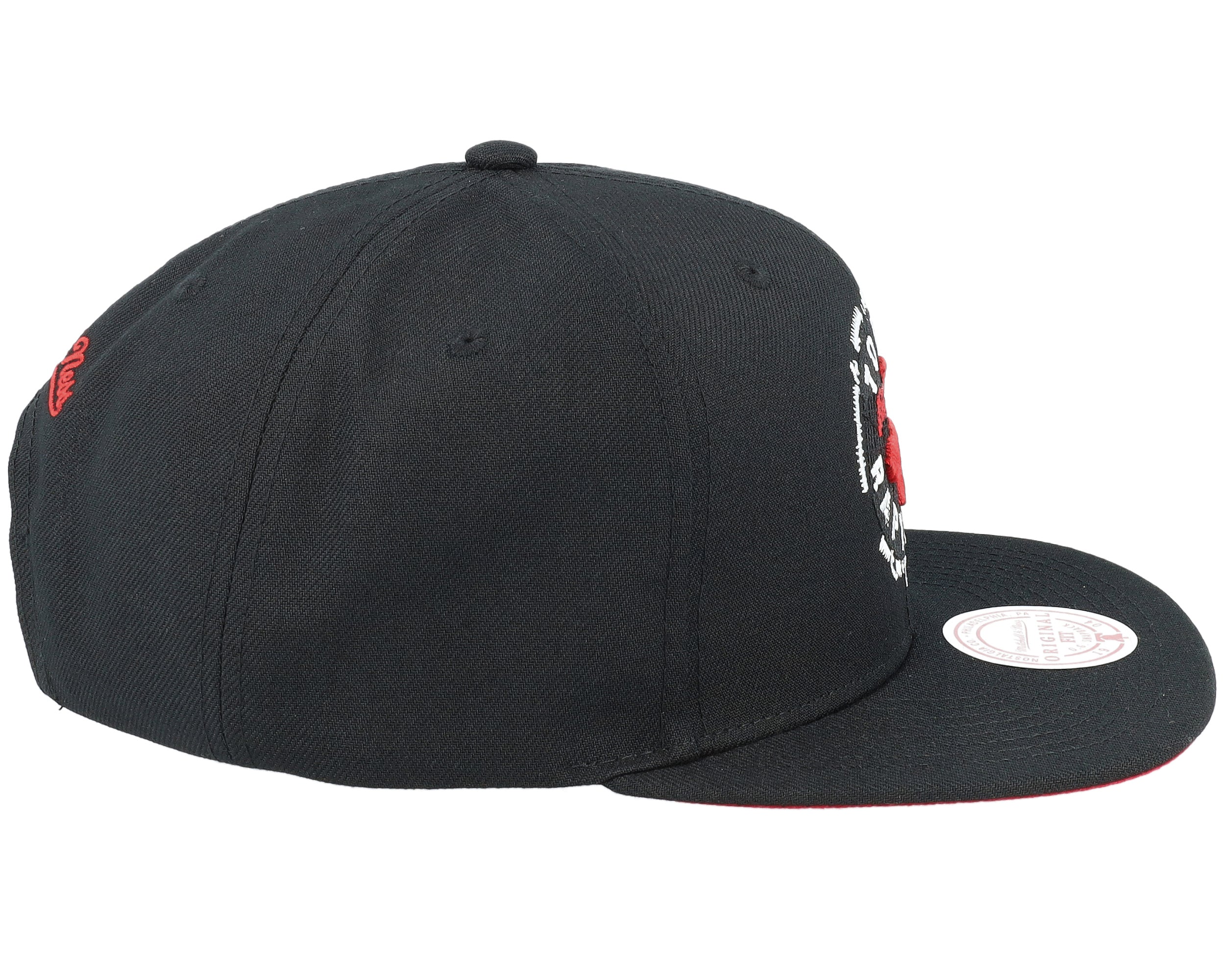 Mens Mitchell & Ness NBA EMBROIDERY GLITCH SNAPBACK RAPTORS