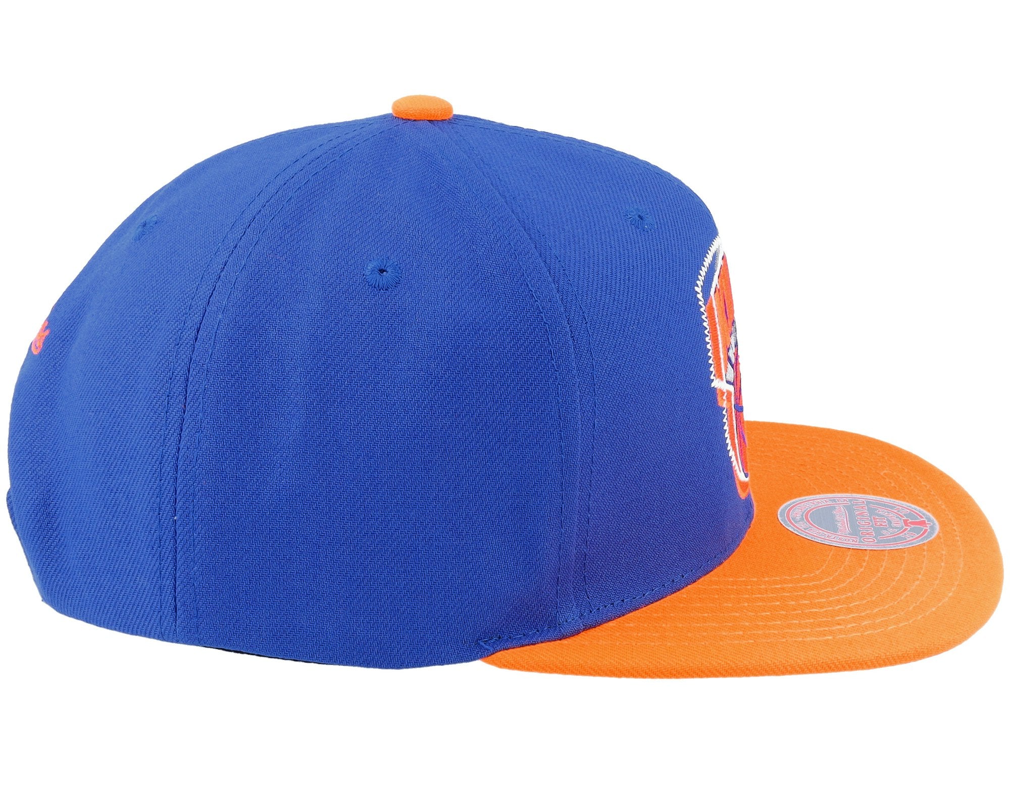 MENS MITCHELL & NESS NBA LOGO BLUR SNAPBACK HWC KNICKS - BLUE-ORANGE