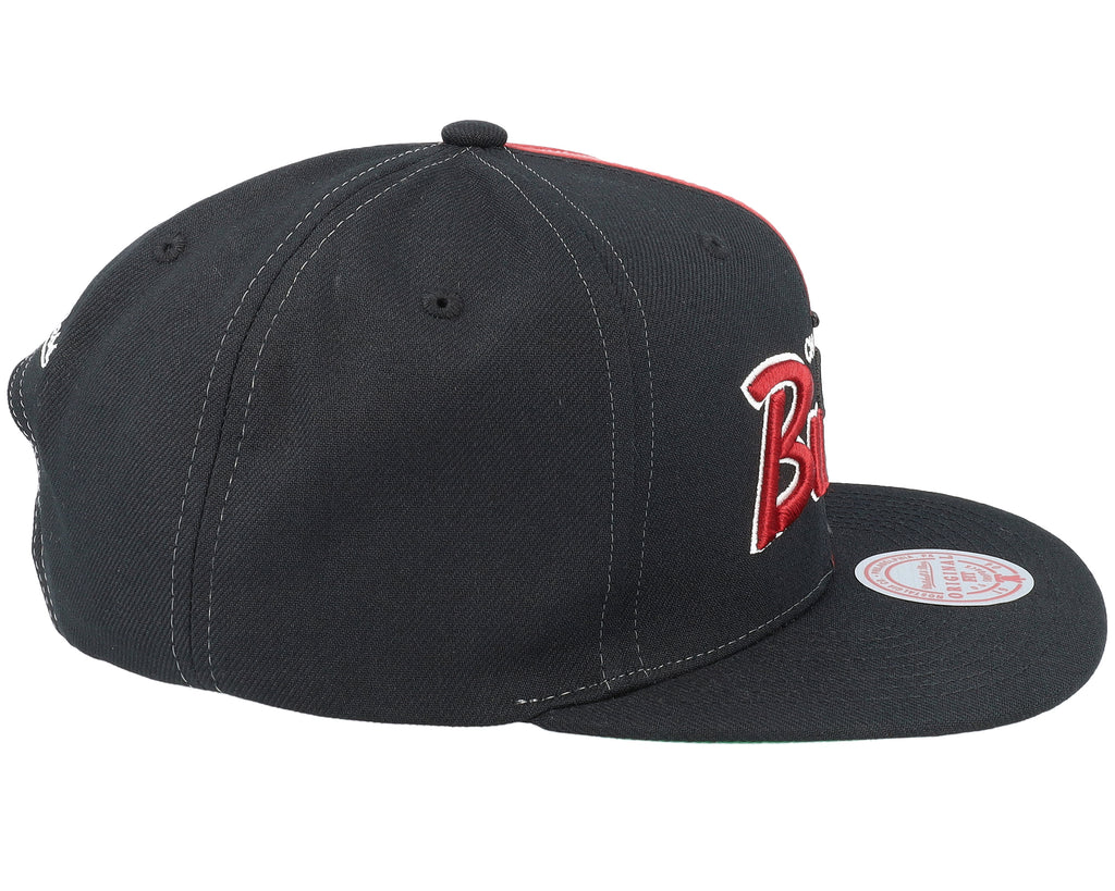 [HHSS4516-CBUYYPPPBLCK] MENS NBA CHICAGO BULLS SPLIT CROWN SNAPBACK