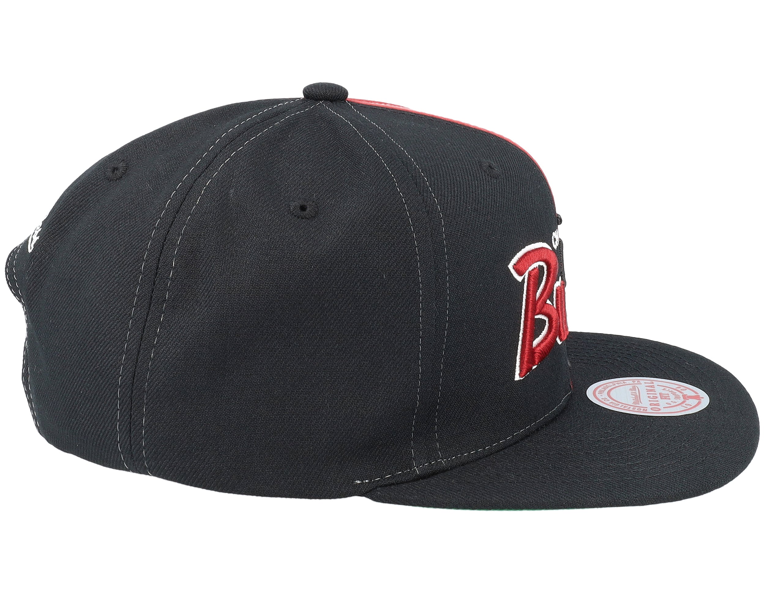 [HHSS4516-CBUYYPPPBLCK] MENS NBA CHICAGO BULLS SPLIT CROWN SNAPBACK