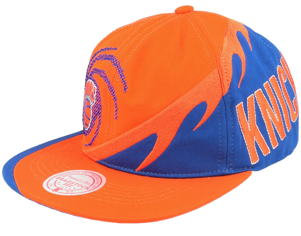 MENS MITCHELL & NESS NBA SPIRAL DEADSTOCK SNAPBACK HWC KNICKS - ORANGE