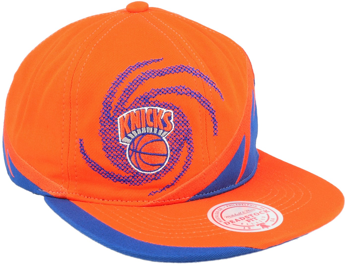 MENS MITCHELL & NESS NBA SPIRAL DEADSTOCK SNAPBACK HWC KNICKS - ORANGE