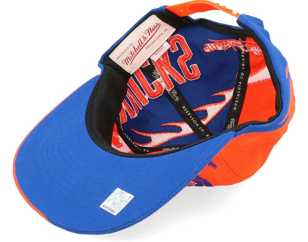 MENS MITCHELL & NESS NBA SPIRAL DEADSTOCK SNAPBACK HWC KNICKS - ORANGE