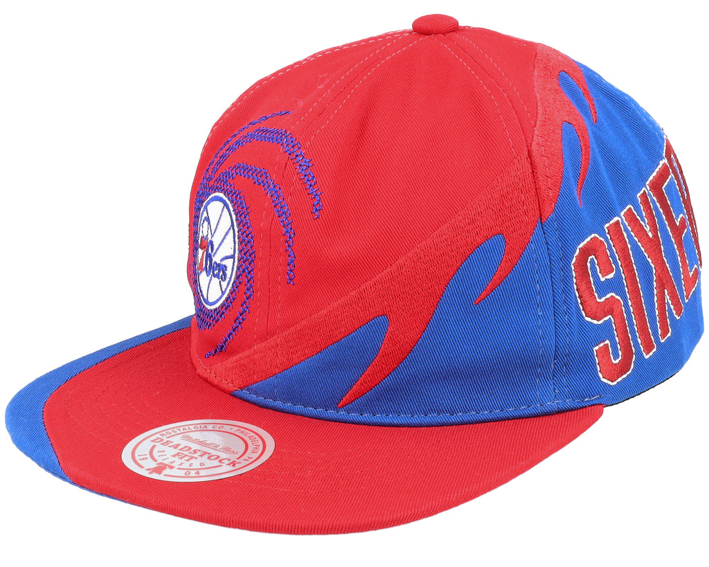 Mens Mitchell & Ness NBA SPIRAL DEADSTOCK SNAPBACK HWC 76ERS