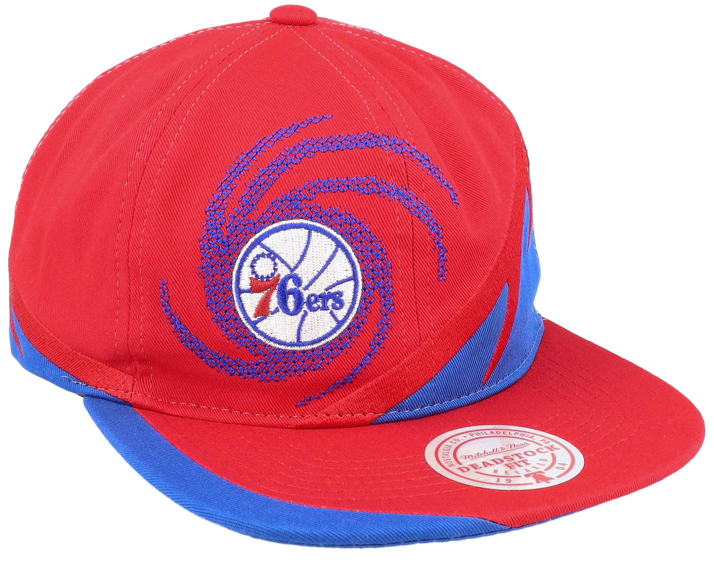 Mens Mitchell & Ness NBA SPIRAL DEADSTOCK SNAPBACK HWC 76ERS