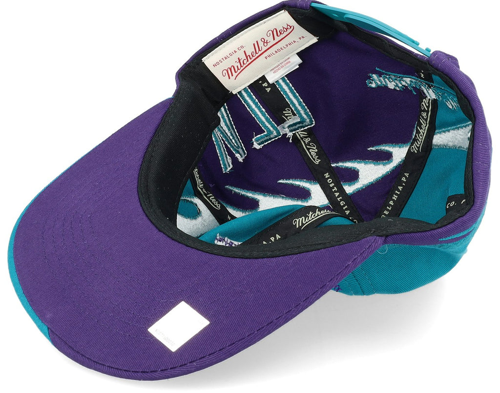 MENS MITCHELL & NESS NBA SPIRAL DEADSTOCK SNAPBACK HWC JAZZ - TEAL