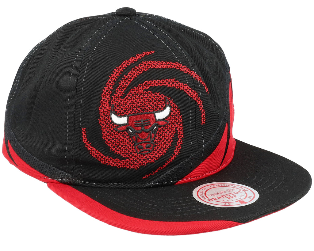 [HMUS4522-CBUYYPPPBLCK] MENS NBA CHICAGO BULLS SPIRAL DEADSTOCK SNAPBACK