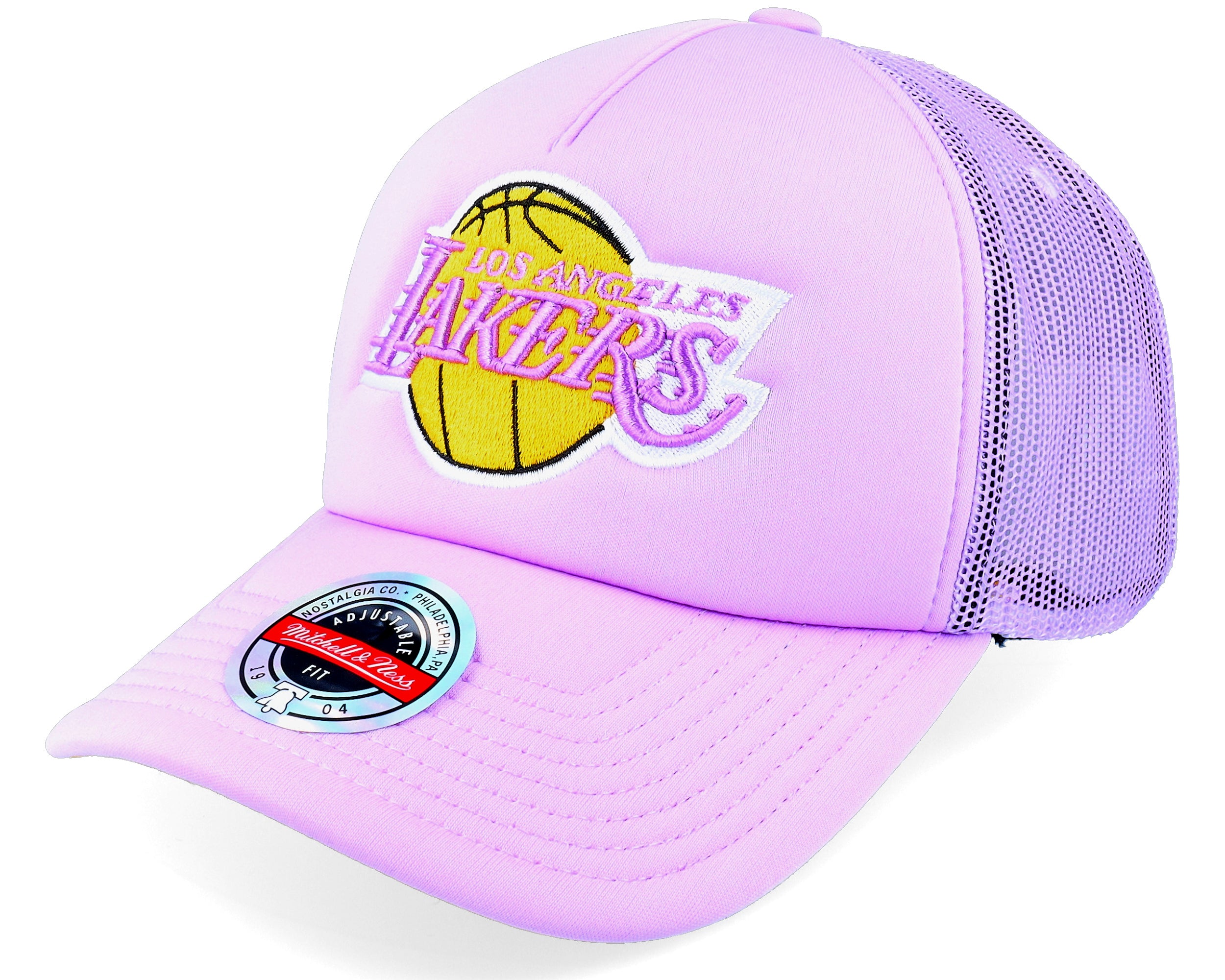 Mens MITCHELL & NESS NBA KEEP ON TRUCKIN TRUCKER HWC LAKERS