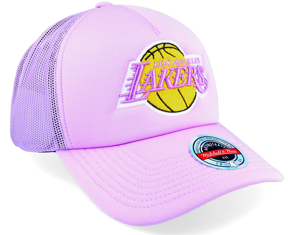 Mens MITCHELL & NESS NBA KEEP ON TRUCKIN TRUCKER HWC LAKERS