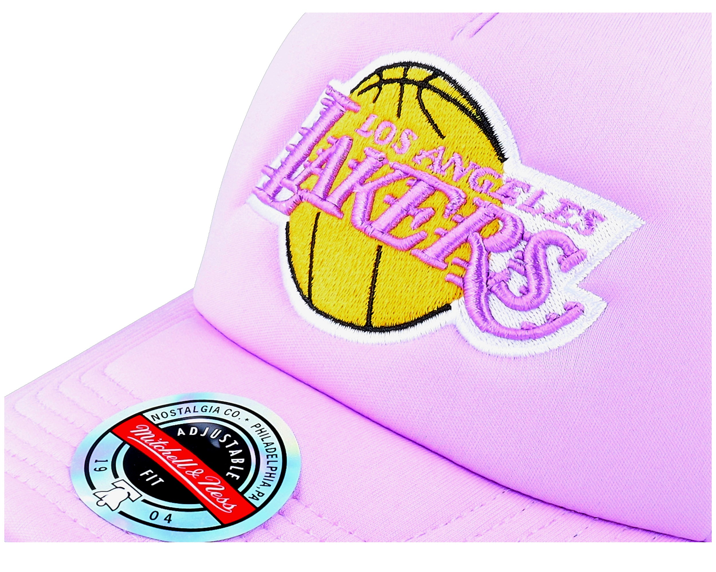 Mens MITCHELL & NESS NBA KEEP ON TRUCKIN TRUCKER HWC LAKERS