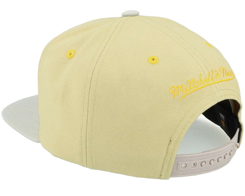 MENS MITCHELL & NESS NBA CLASSIC CANVAS SNAPBACK SUNS - TAN