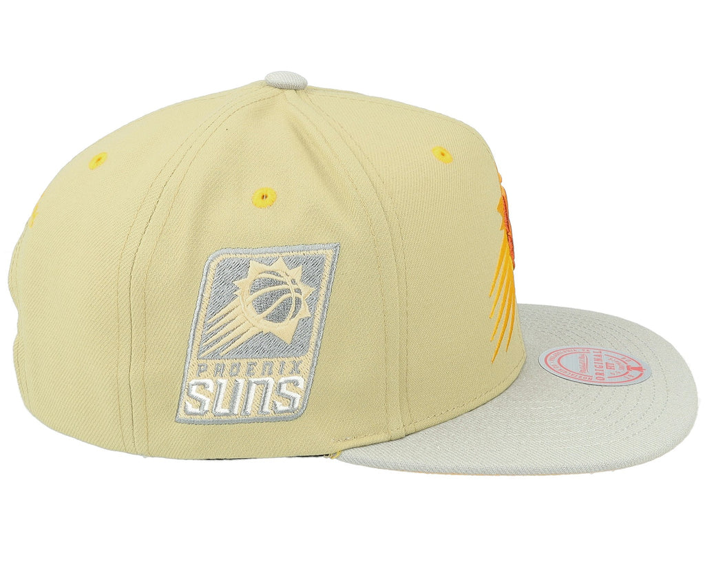 MENS MITCHELL & NESS NBA CLASSIC CANVAS SNAPBACK SUNS - TAN