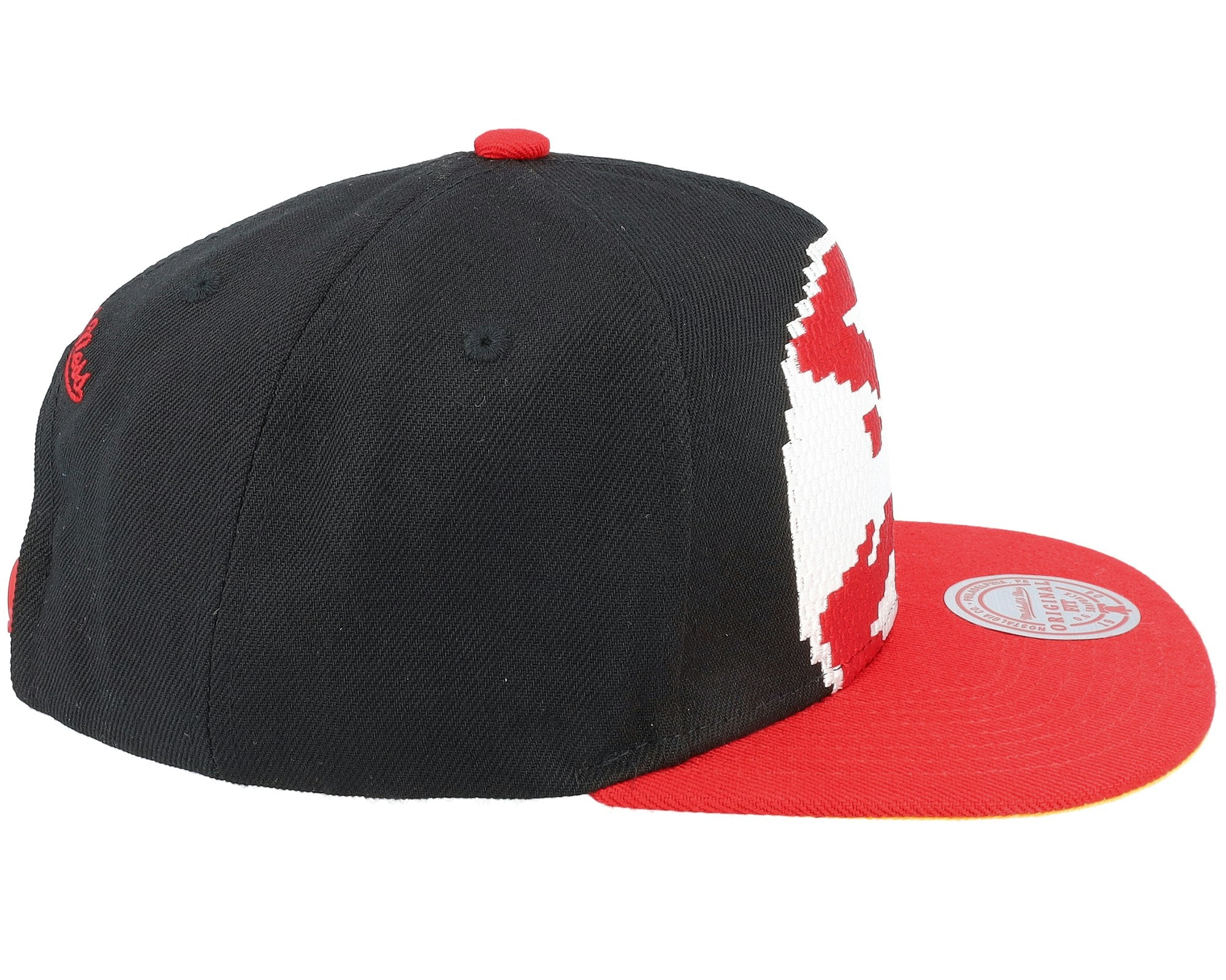 MENS MITCHELL & NESS NBA 8 BIT XL SNAPBACK HAWKS