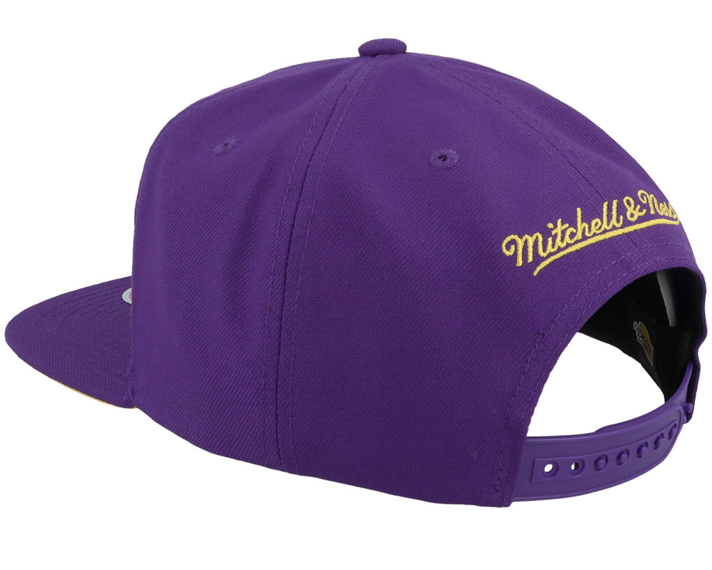 MENS MITCHELL & NESS NBA XL LOGO POP SNAPBACK LAKERS - PURPLE