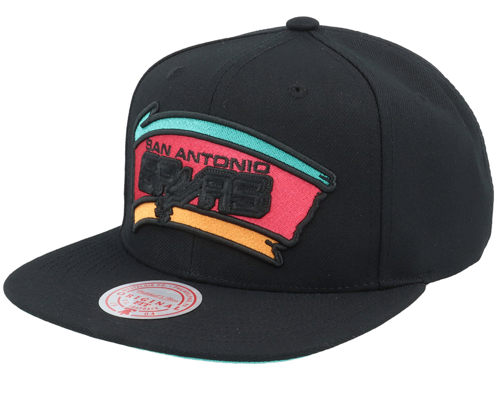 [6HSSSH20062-SASBLCK] MENS NBA SAN ANTONIO SPURS XL LOGO POP SNAPBACK SPURS