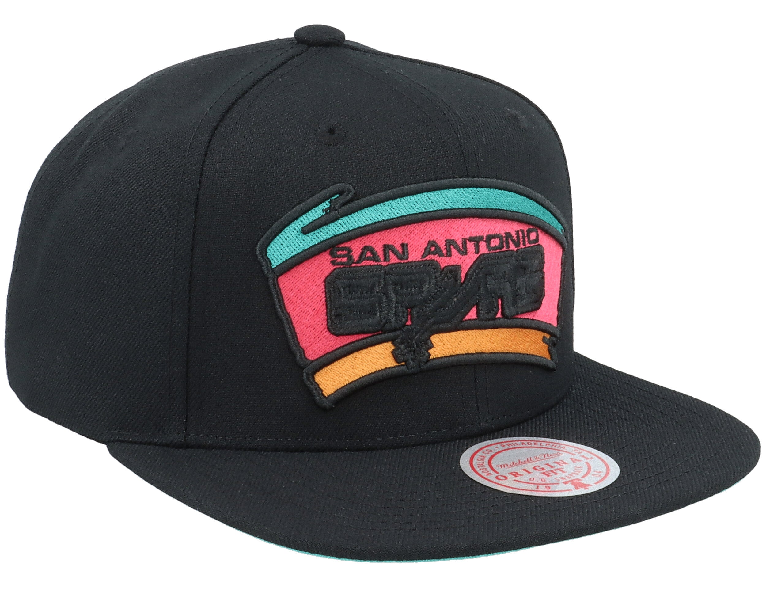 [6HSSSH20062-SASBLCK] MENS NBA SAN ANTONIO SPURS XL LOGO POP SNAPBACK SPURS