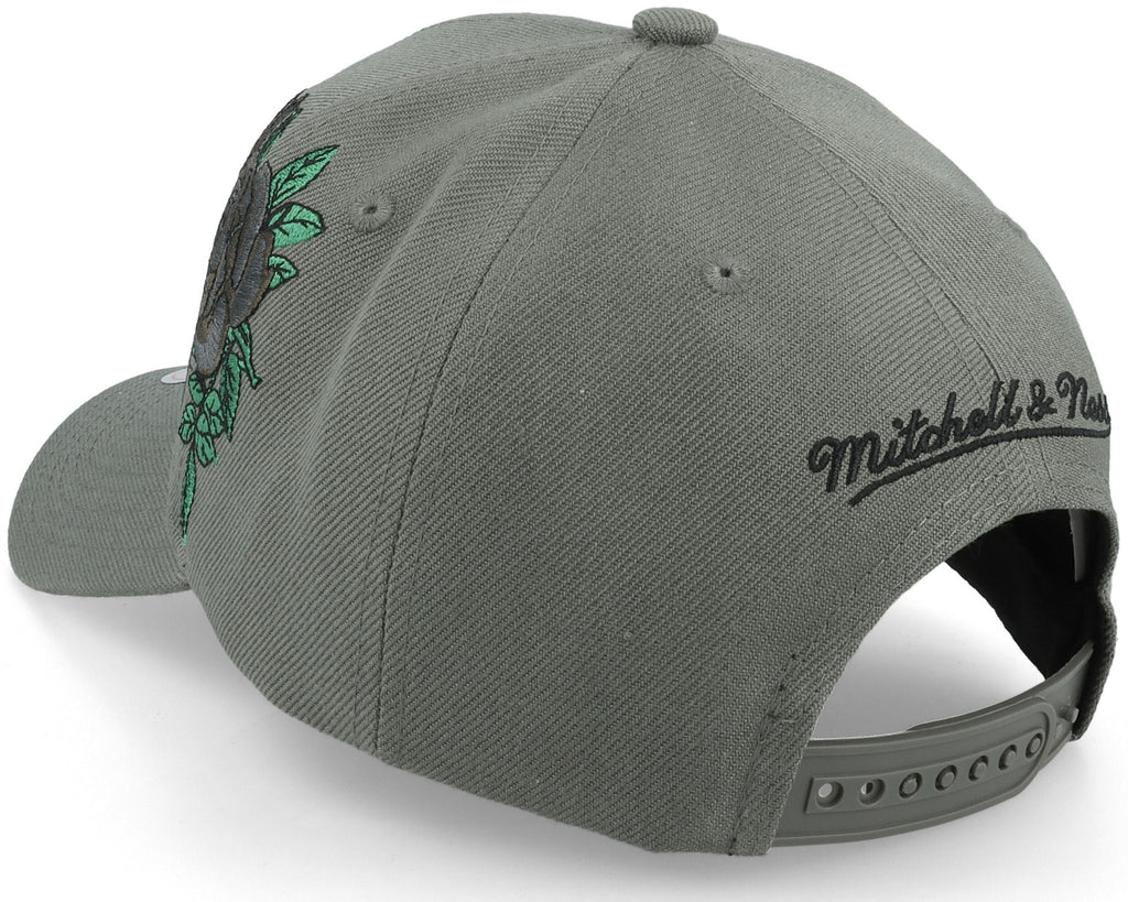 MENS MITCHELL & NESS NBA SECONDARY ROSES PRO SNAPBACK NETS - GREY