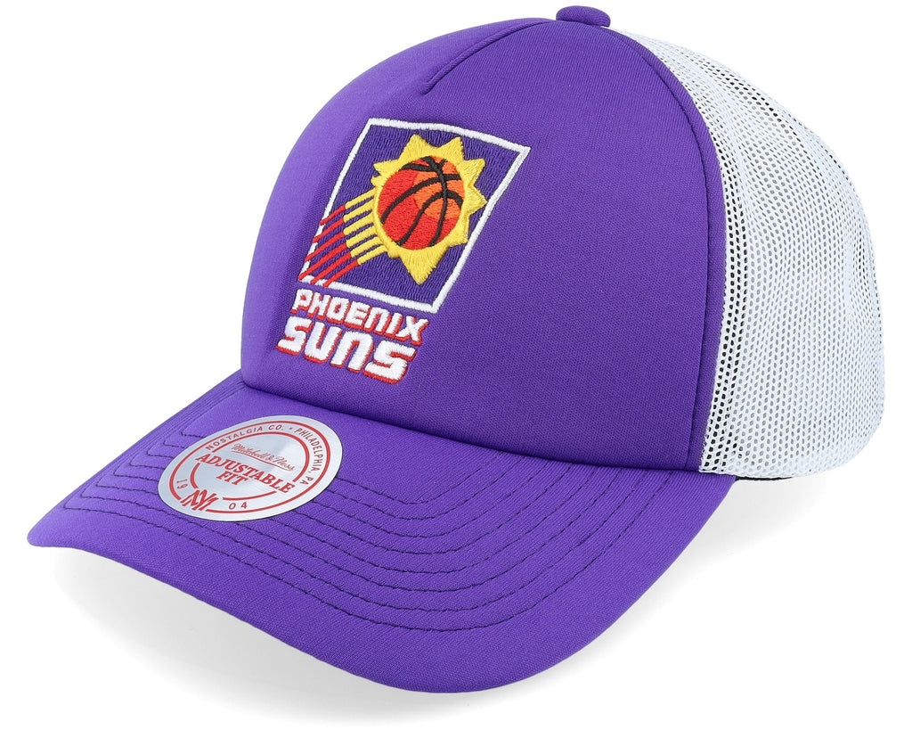 MENS MITCHELL & NESS NBA OFF THE BACKBOARD TRUCKER HWC SUNS - PURPLE-WHITE