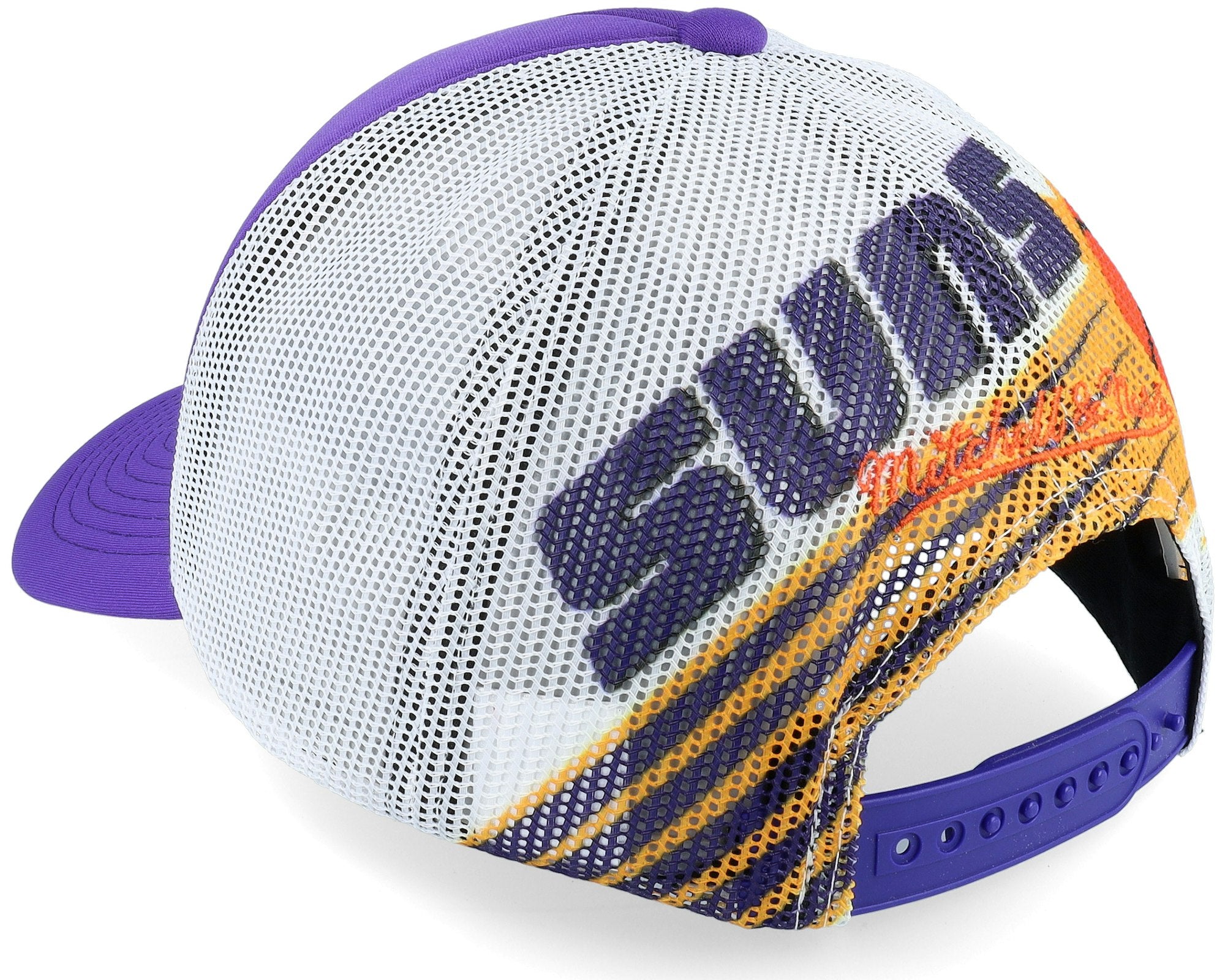 MENS MITCHELL & NESS NBA OFF THE BACKBOARD TRUCKER HWC SUNS - PURPLE-WHITE