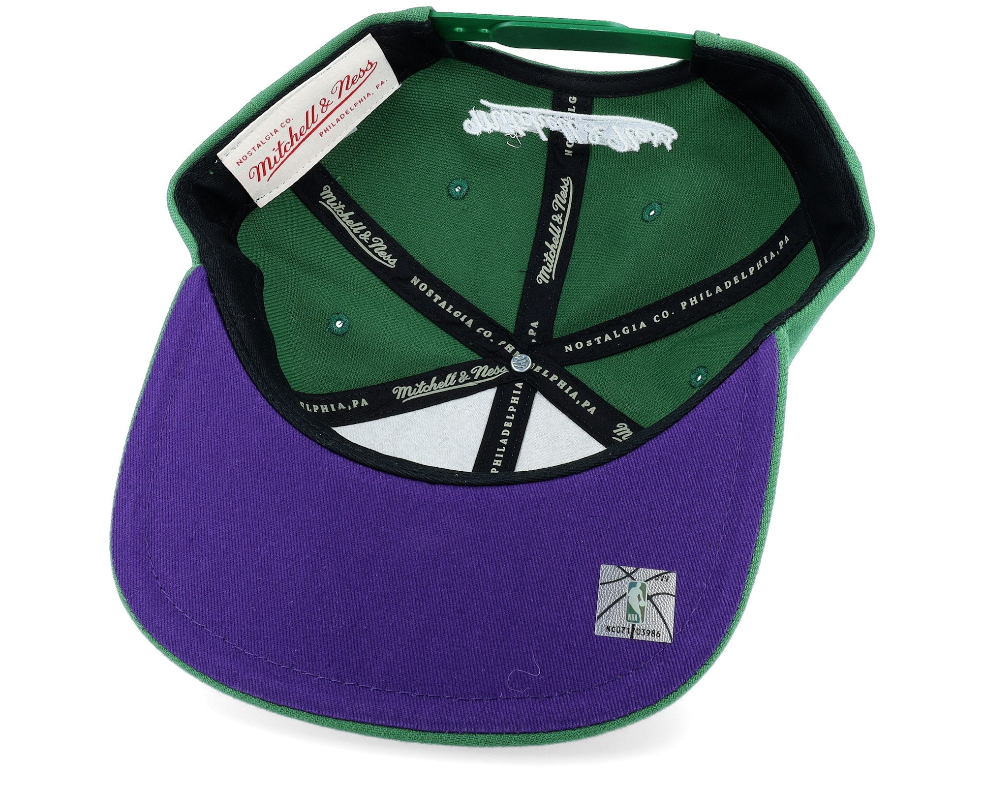 MENS MITCHELL & NESS NBA DEAD REMIX DEADSTOCK SNAPBACK HWC BUCKS - GREEN