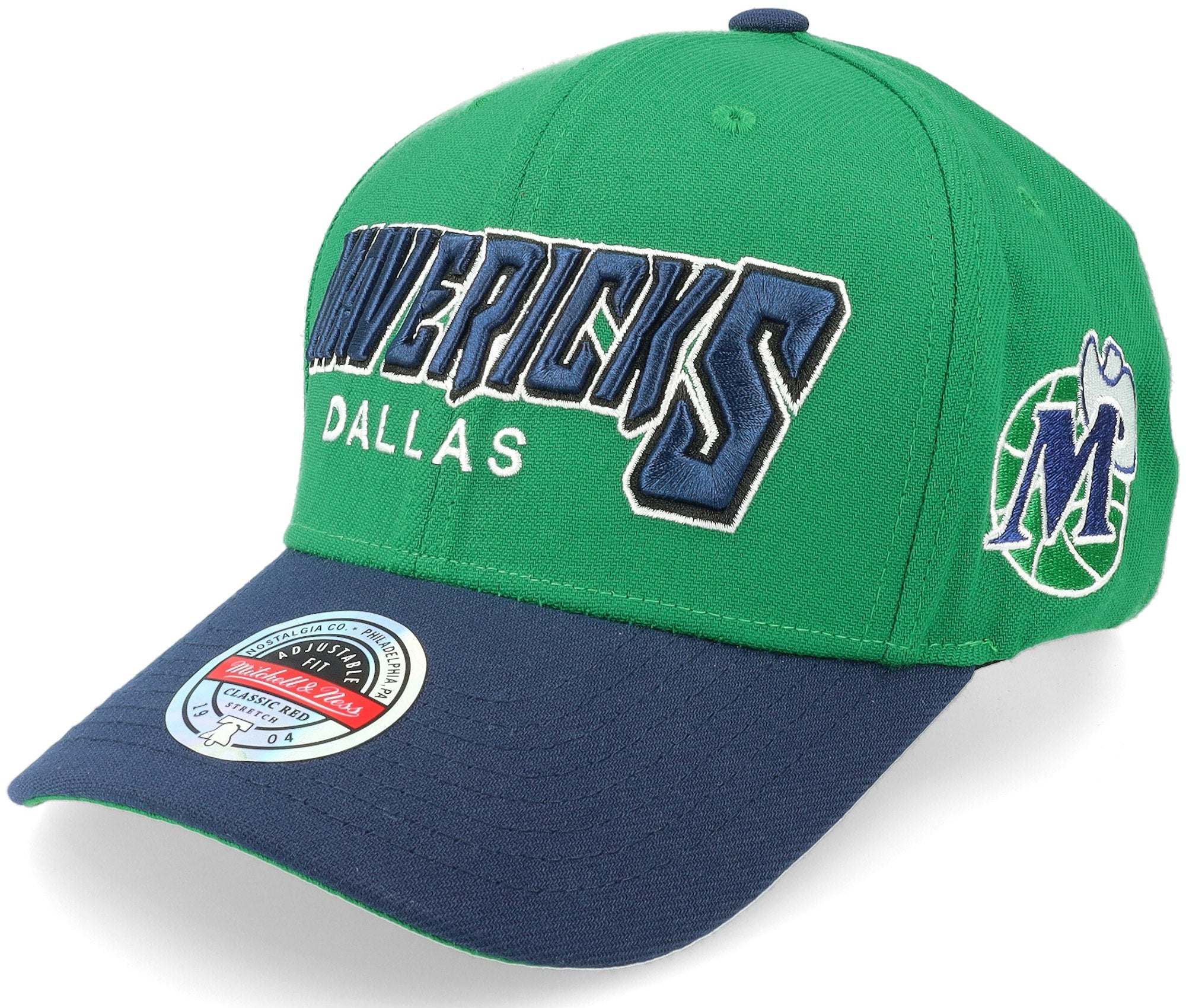 MENS MITCHELL & NESS NBA SHREDDER STRETCH SNAPBACK HWC MAVERICKS - GREEN