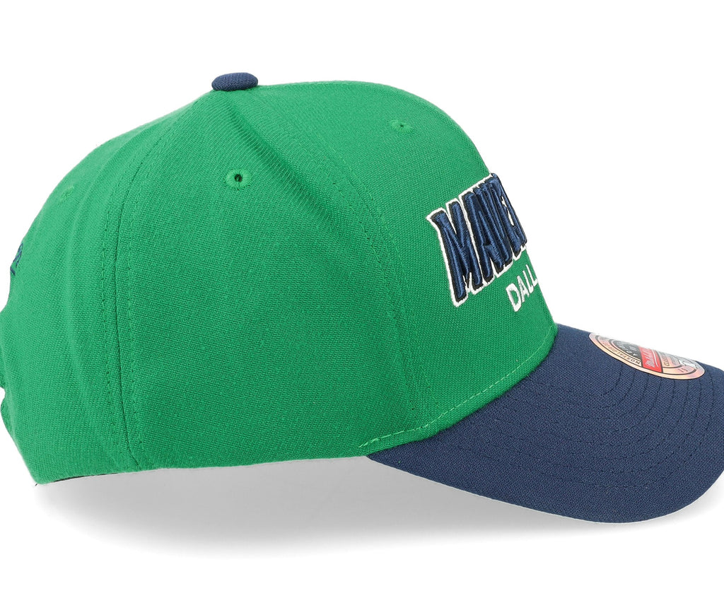 MENS MITCHELL & NESS NBA SHREDDER STRETCH SNAPBACK HWC MAVERICKS - GREEN