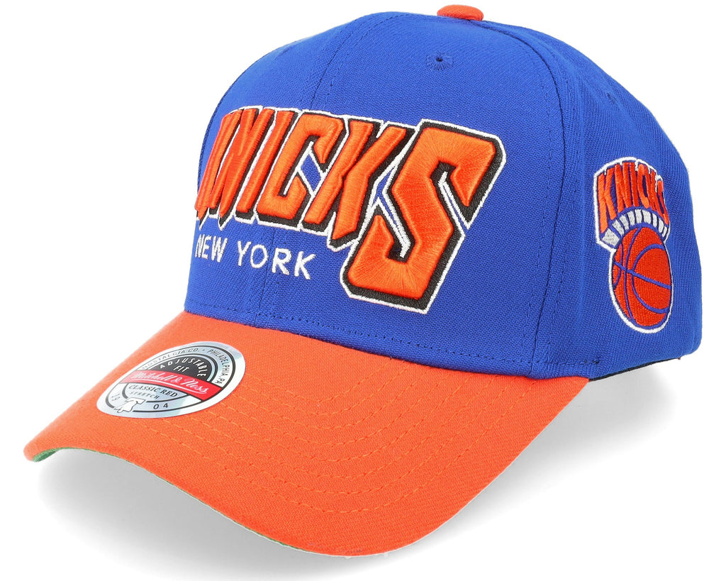 MENS MITCHELL & NESS NBA SHREDDER STRETCH SNAPBACK HWC KNICKS - BLUE