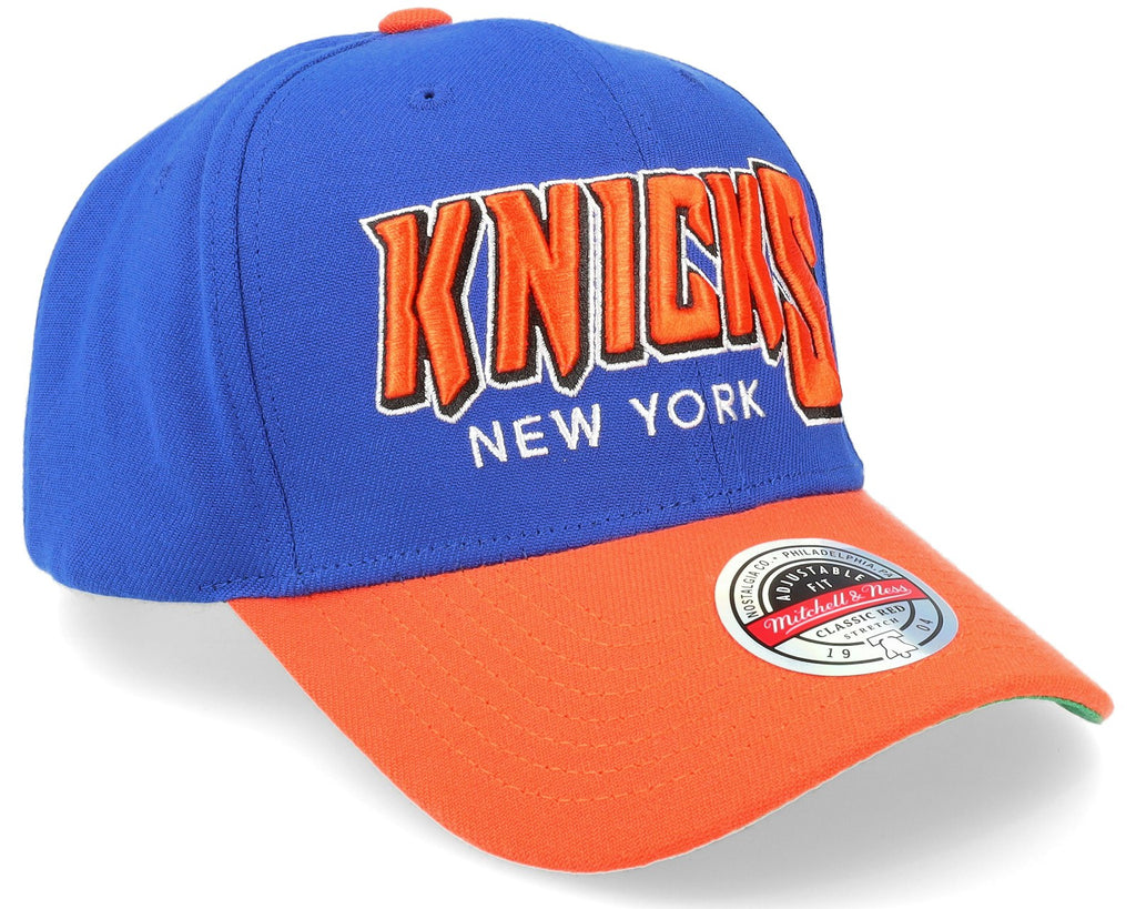 MENS MITCHELL & NESS NBA SHREDDER STRETCH SNAPBACK HWC KNICKS - BLUE
