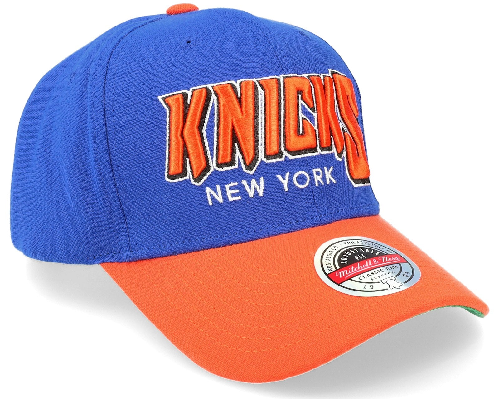 MENS MITCHELL & NESS NBA SHREDDER STRETCH SNAPBACK HWC KNICKS - BLUE