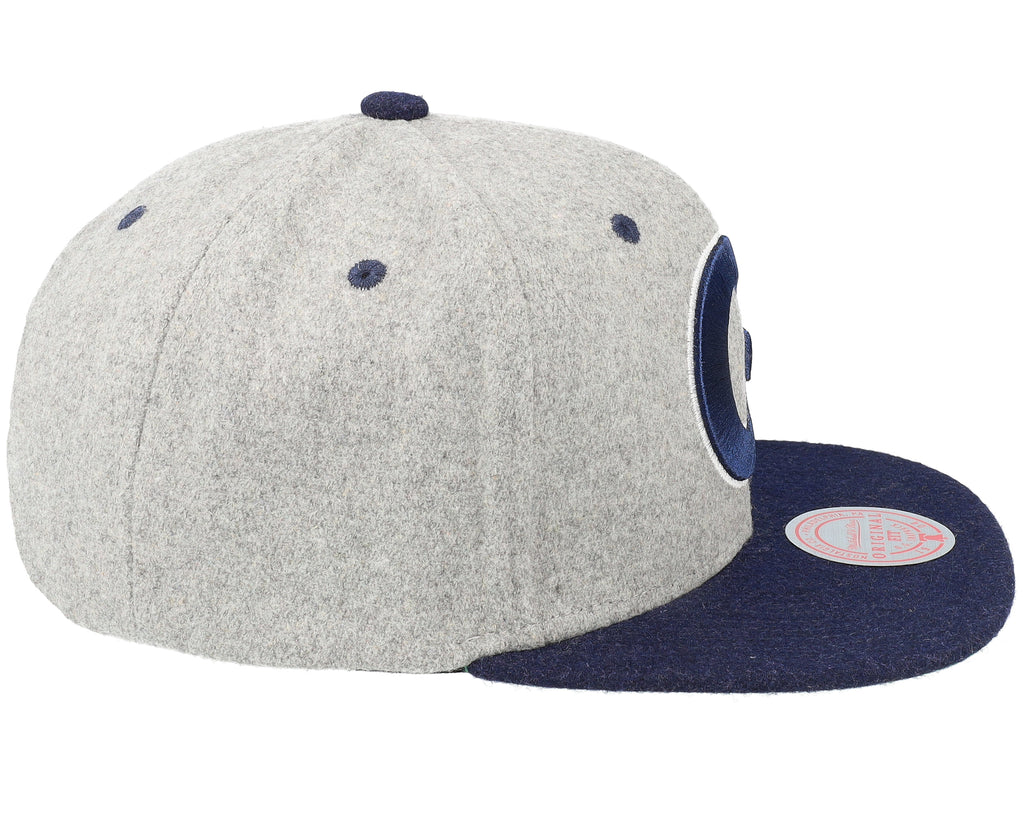Mens Mitchell & Ness NCAA MELTON PATCH SNAPBACK GEORGETOWN