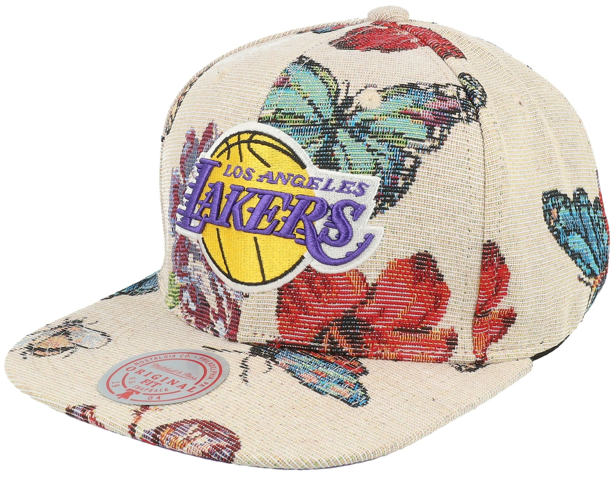 MENS MITCHELL & NESS NBA TRUE TAP SNAPBACK LAKERS - MULTI-BLACK