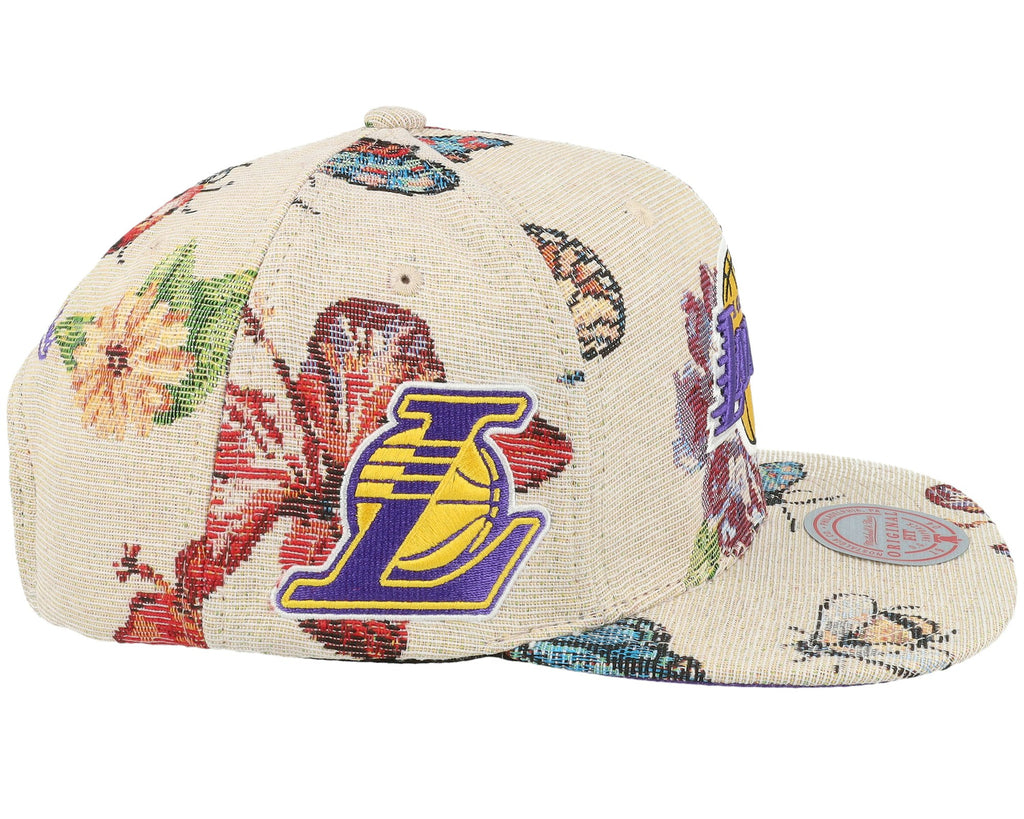 MENS MITCHELL & NESS NBA TRUE TAP SNAPBACK LAKERS - MULTI-BLACK