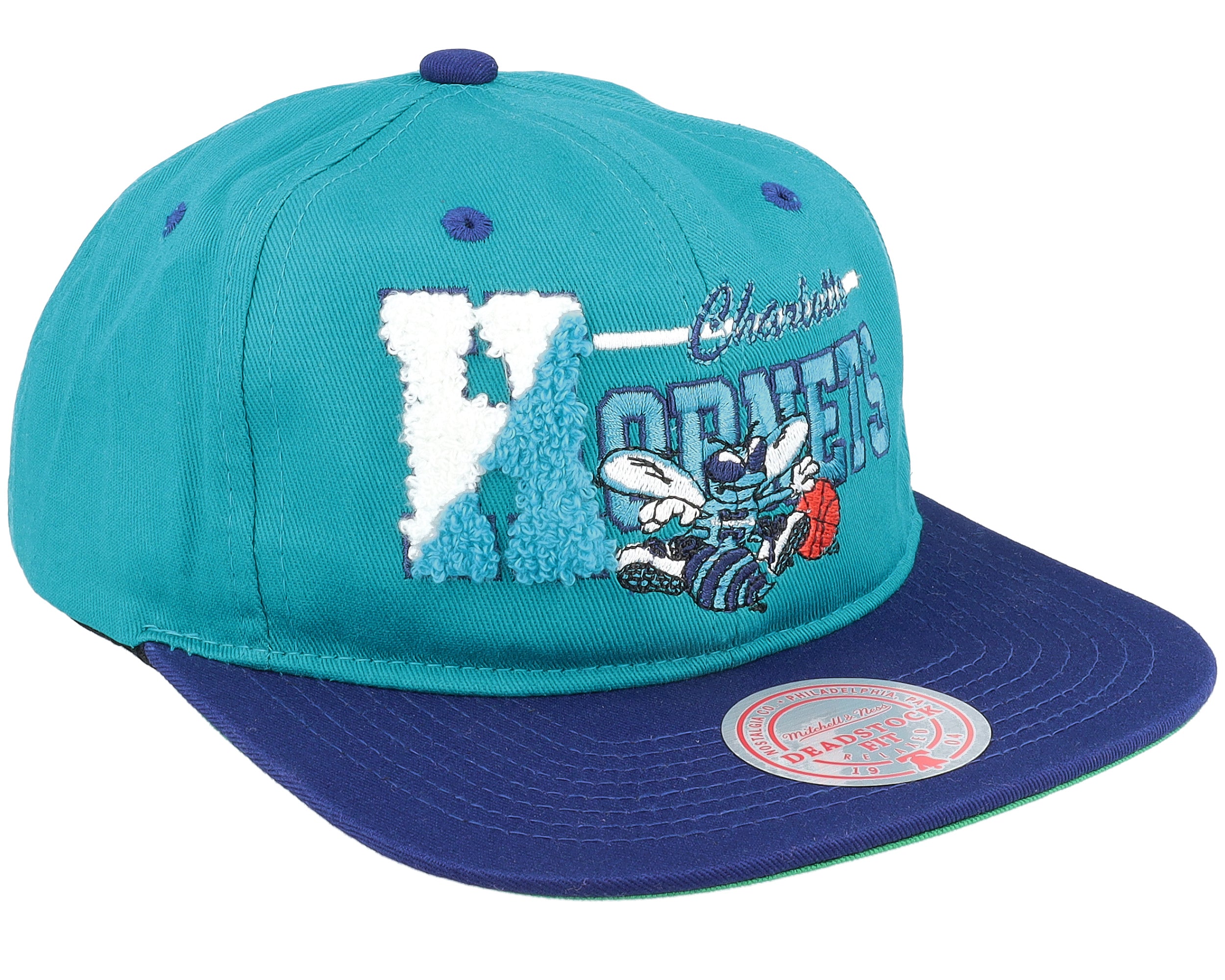MENS MITCHELL & NESS NBA VARSITY LETTER SNAPBACK HWC HORNETS