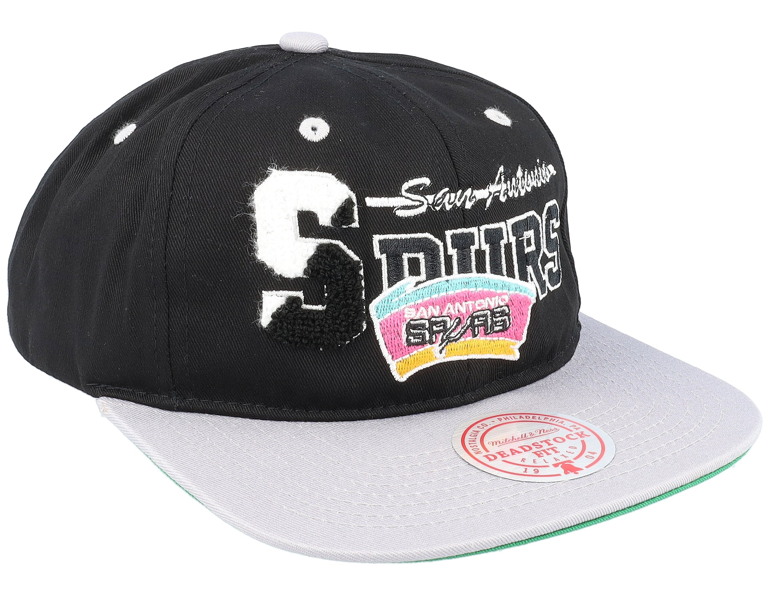 Mens Mitchell & Ness NBA VARSITY LETTER SNAPBACK HWC SPURS