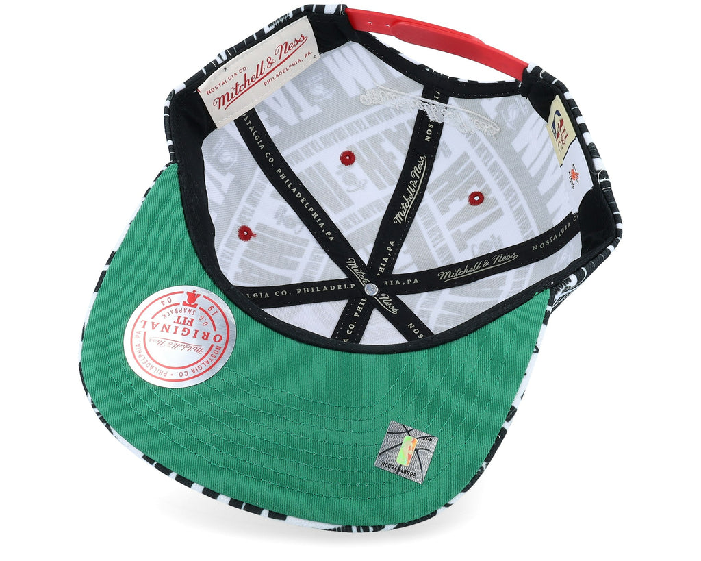 MENS MITCHELL & NESS NBA MEAT PAPER SNAPBACK HWC HEAT