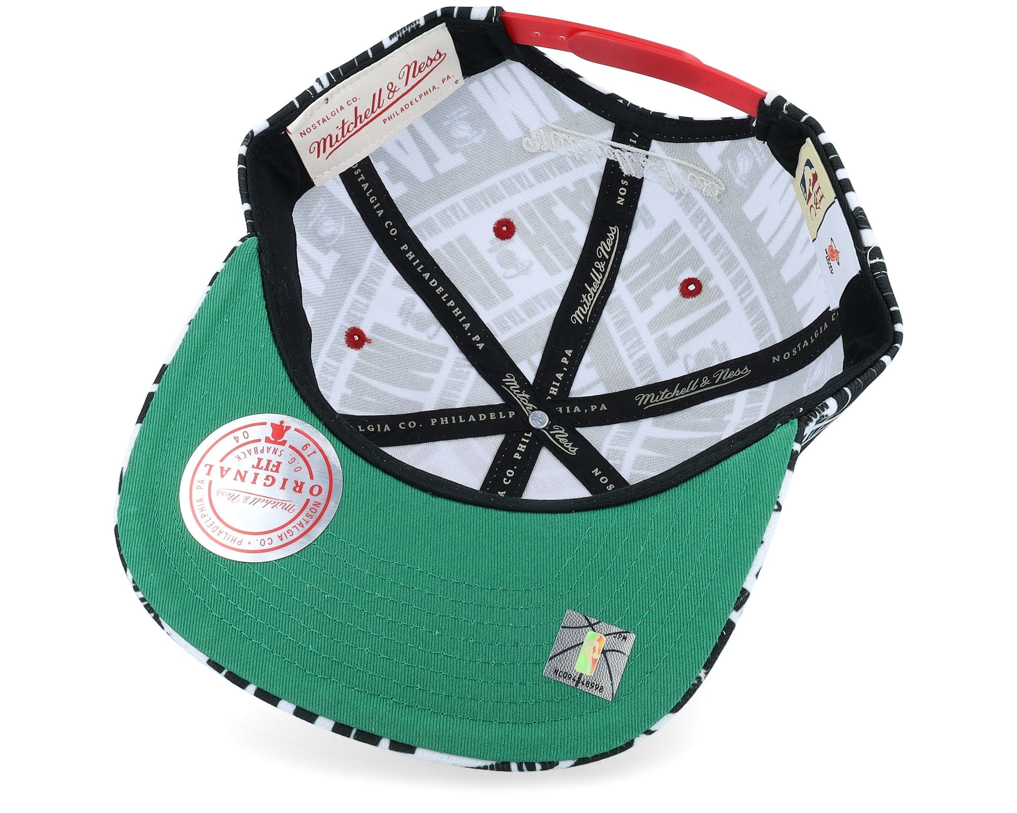 MENS MITCHELL & NESS NBA MEAT PAPER SNAPBACK HWC HEAT