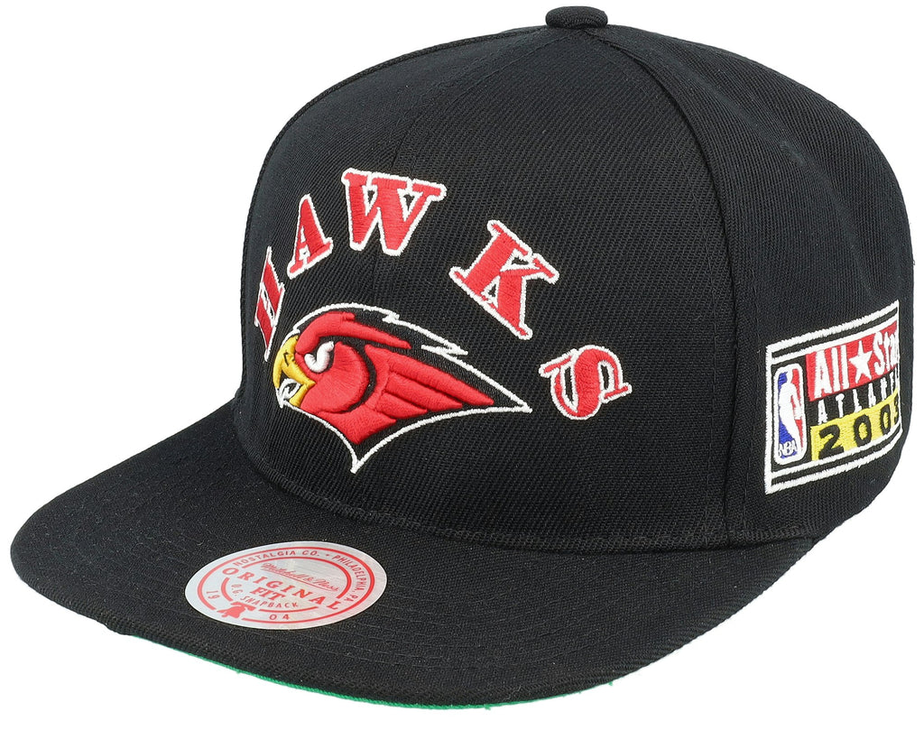 MENS MITCHELL & NESS NBA MY SQUAD SNAPBACK HWC HAWKS - BLACK