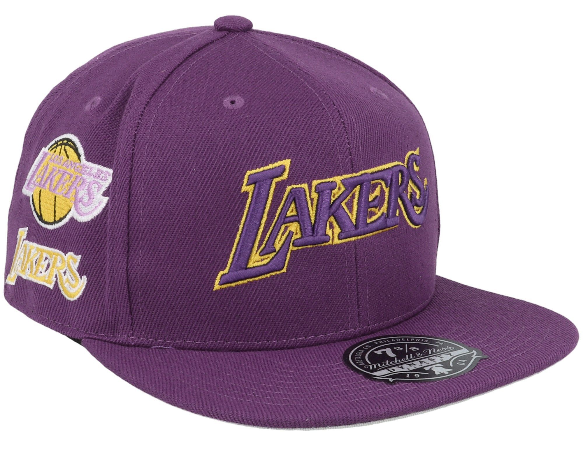 MENS MITCHELL & NESS NBA TEAM ORIGINS FITTED HWC LAKERS - PURPLE