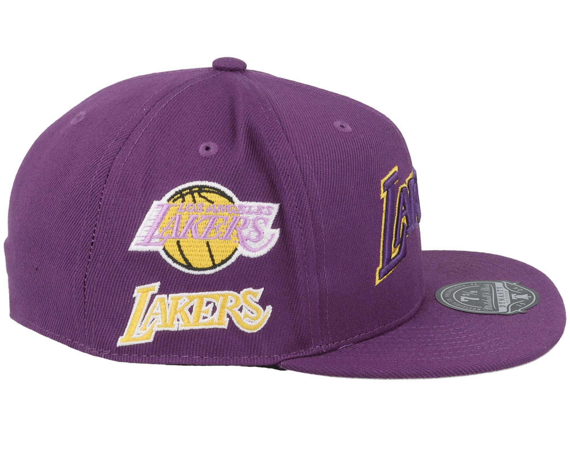 MENS MITCHELL & NESS NBA TEAM ORIGINS FITTED HWC LAKERS - PURPLE