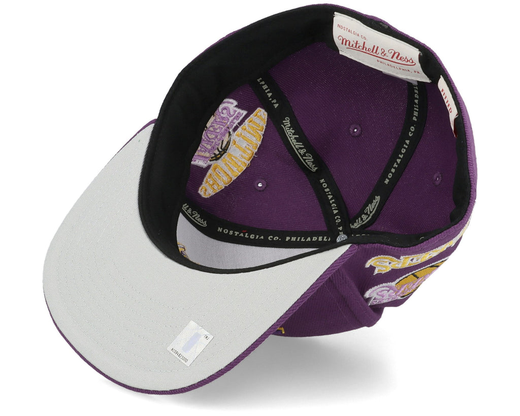 MENS MITCHELL & NESS NBA TEAM ORIGINS FITTED HWC LAKERS - PURPLE